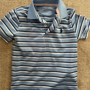 Polo by Ralph Lauren Blue and White Striped Polo Shirt
